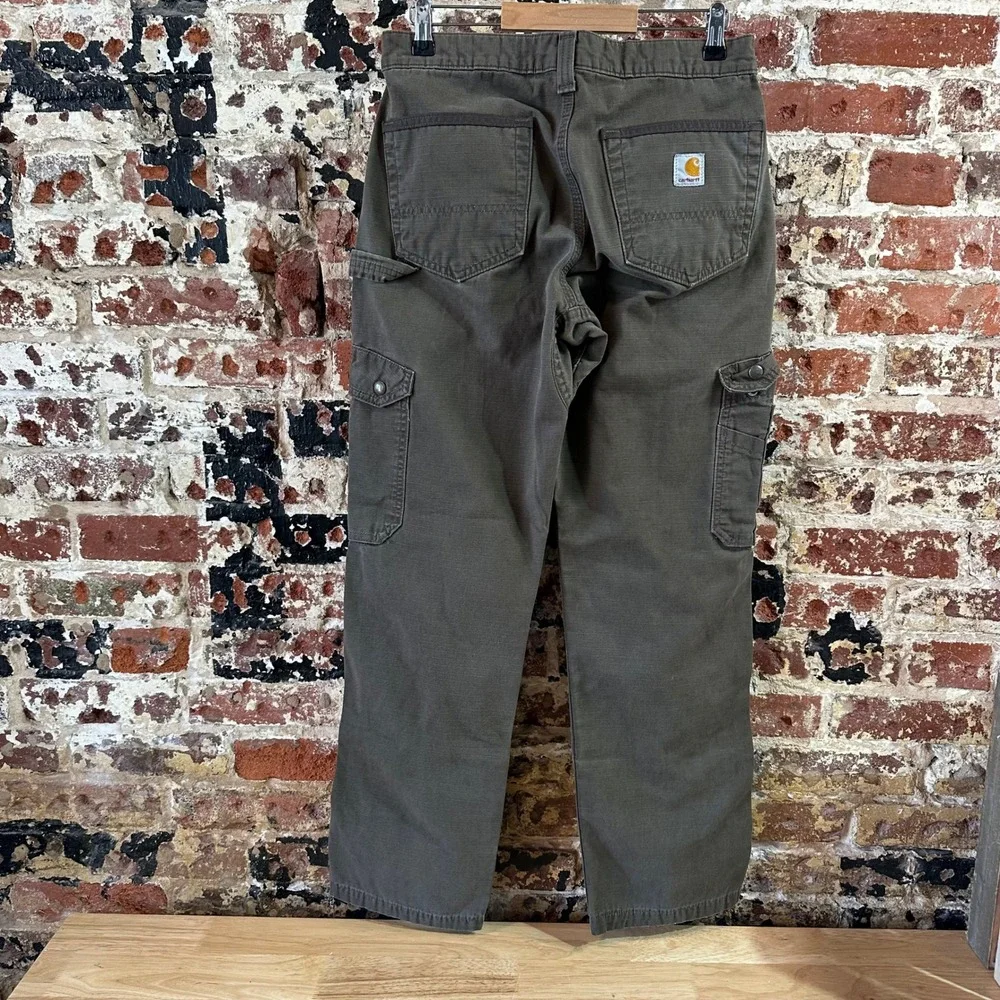 Carhartt B342 DFE Cargo Pants Ripstop Workwear Men's Size 31x32 Dark Coffee